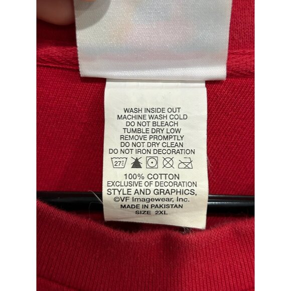 Tampa Bay Buccaneers Long Sleeve Red Black NFL Shirt 2XL VF Imagewear Cotton - Picture 6 of 9